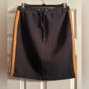 Scotch & Soda Black Skirt with Tan Stripes